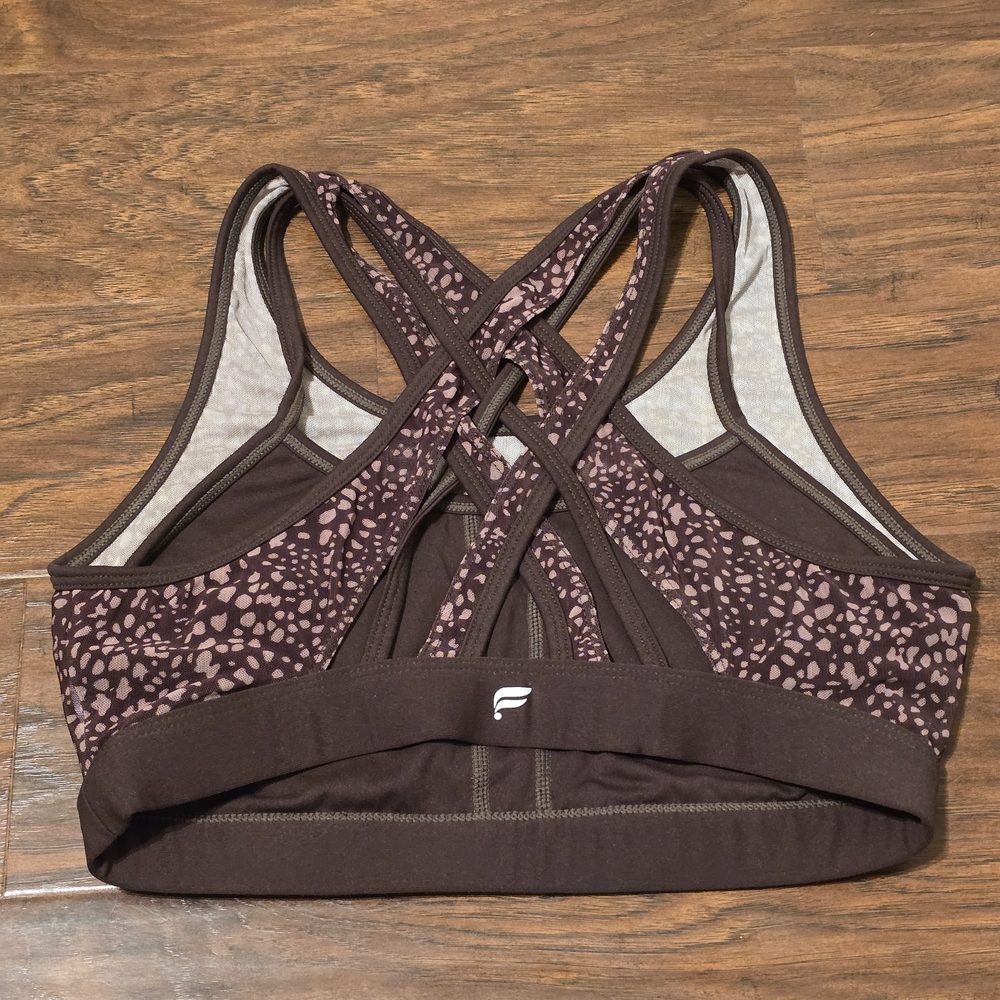 Fabletics Brown Patterned Sports Bra - image 2
